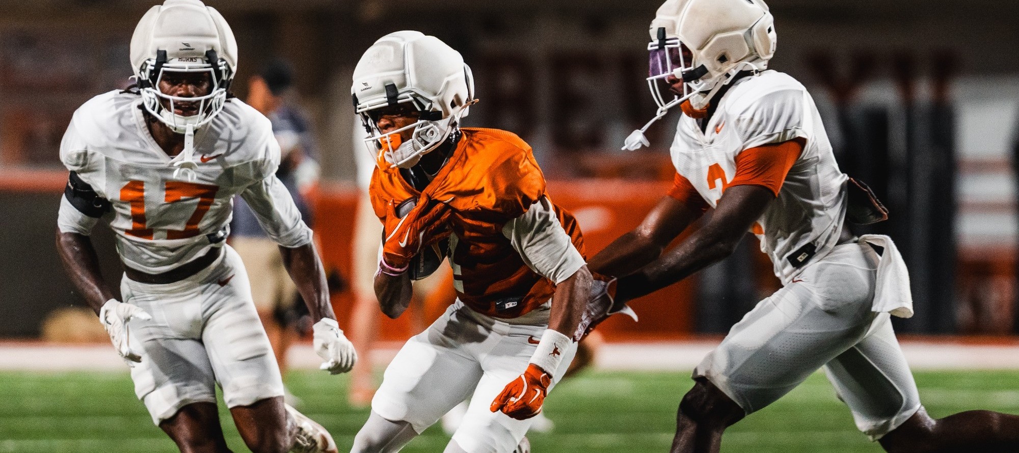 Texas football practice, Jermaine Bishop Jr., Aug. 18, 2026
